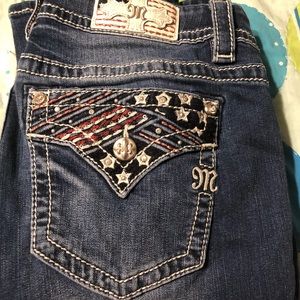American Flag Miss Me Jeans